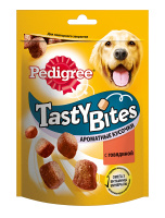 Pedigree Tasty Bites Ароматные кусочки лакомство для взрослых собак всех пород, Говядина 130г