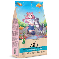 Zillii Adult Dog Small Breed Сухой корм для взрослых собак мелких пород, Белая рыба с лососем