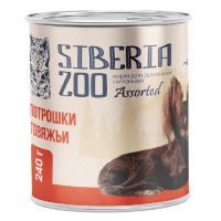 Siberia Zoo Assorted Влажный корм для взрослых собак, Потрошки говяжьи