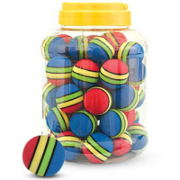 Игрушка для кошек "Мячик полосатый" 3822, синий, d35мм (банка 50шт.), Triol