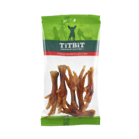 TitBit Dog Лапки куриные вяленые - мягкая упаковка лакомство для собак, 100г