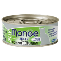 Monge Cat Jelly Adult Влажный корм для взрослых кошек, С желтоперым тунцом и сурими
