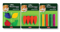 Padovan Wood Gnaws Criceti Игрушка деревянная для грызунов, 4шт в блистере