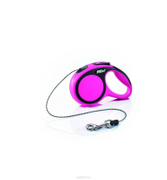 Поводок-рулетка Flexi New Comfort CORD XS 3m 8 kg pink
