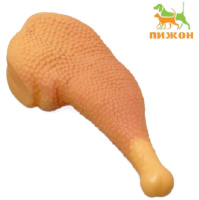 Пижон Игрушка для собак пищащая Куриный окорок, 15,5см
