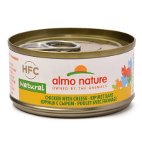 Almo Nature 70г конс. Влажный корм для взрослых кошек Курица и сыр