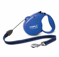 Поводок-рулетка Standard Blue 5m 20 kг трос