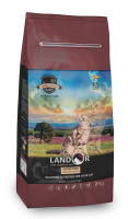 Landor 2кг Сухой корм для взрослых кошек контроль образования комков шерсти и веса Ягненок и батат