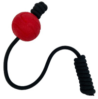 Mr.Kranch Игрушка для собак Мяч на шнуре красная, d6см