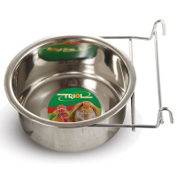 Миска метал. на держателе для птиц и грызунов, 0,28л 4402