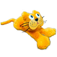 GoSi Игрушка для собак Рыжий кот с ручкой, 23см