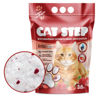 Наполнитель Cat Step Силикагель 3,8л Arctic Strawberry для кошачьих туалетов