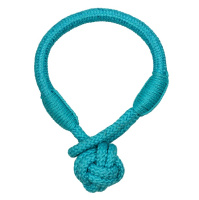 Playology Жевательный канат Tough Tug Knot для щенков 4-8 месяцев с ароматом арахиса, цвет голубой, 15*24см