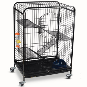 Клетка для мелких животных С2-1, черный металлик, 640*435*925мм, Triol