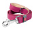 Waudog Поводок Classic кожа, стандартный карабин, розовый, 1,4*122см 