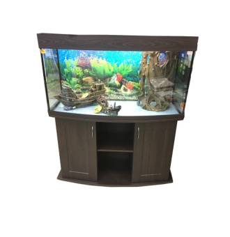 Комплект AquaYou Аквариум-телевизор 120л + крышка + тумба венге