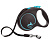 Поводок-рулетка Flexi Black Design tape L 5m 50 kg blue