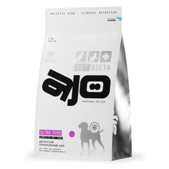 AJO 800г Vet Dieta Ultra Hypo сухой диет корм д/собак при аллерг или пищ неперенос