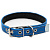 Пижон Ошейник брезентовый с подкладом синий, 2,5*57см, обхват 35-45см