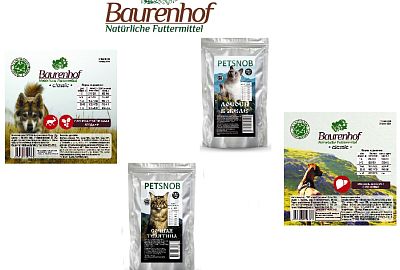 Baurenhof Влажные рационы для кошек и собак СКИДКА 20%