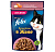 Felix Sensations Влажный корм для взрослых кошек, Лосось в желе с добавлением трески