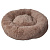 Lion Лежанка для животных Пончик LM-120-GR коричневый, съемный чехол, d100см