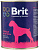 Brit Adult Heart&Liver влажный корм для взрослых собак всех пород, Сердце и печень 