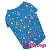 ForMyDogs Футболка Звезды голубая 582SS-2021 В (размер 14, спинка 30см, обхват груди 40см)