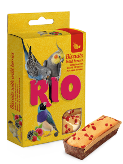 RIO 7г*5 Лакомство Бисквиты для птиц с лесными ягодами