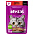 Whiskas Влажный корм для взрослых кошек от 1 года, Говядина и ягненок в желе