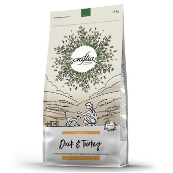 Craftia 4.5кг Cat Сухой корм для взрослых кошек из утки и индейки